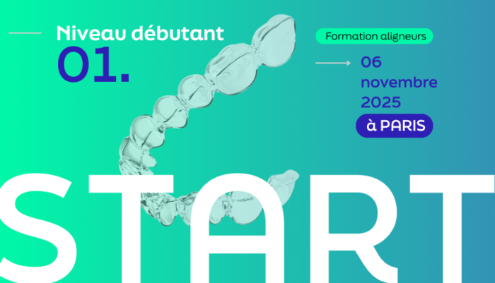Visuel de la formation aligneurs START du 6 novembre 2025